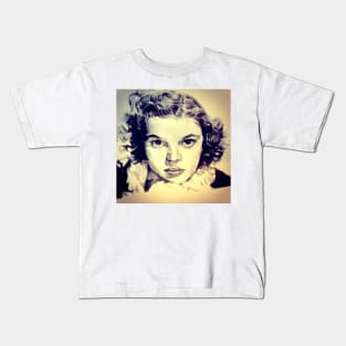 Judy Garland Portrait Kids T-Shirt